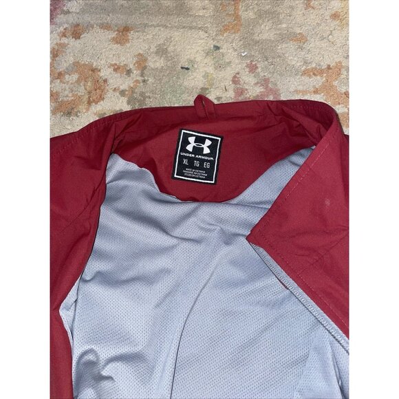 Under Armour All America Football Mens Jacket XL Maroon University Of Pa Rare - Picture 3 of 7